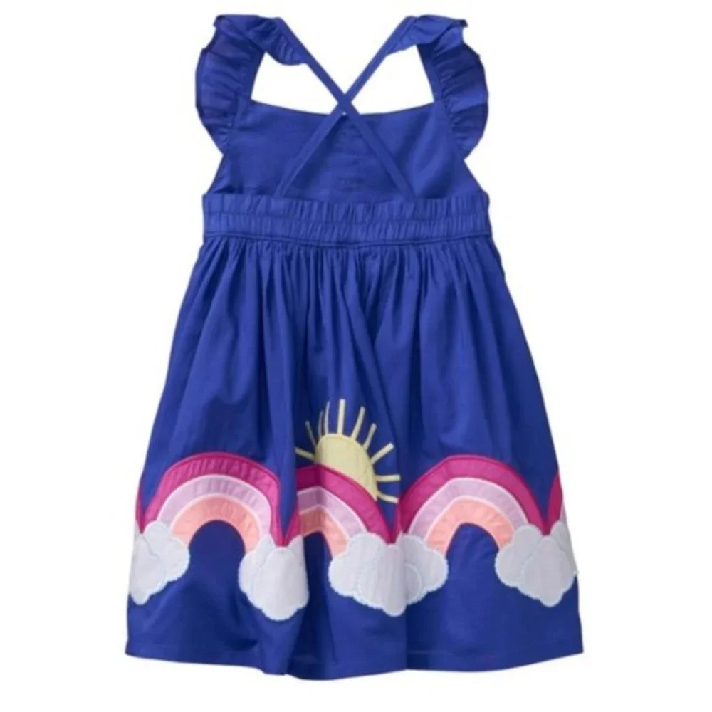 Gymboree Iris Sunshine Rainbow Crossback Sundress Dress 3T